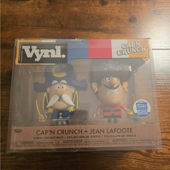 VAULTED Funko VYNL. Limited Ed. CAP'N CRUNCH & JEAN LAFOOTE, In Protector, New - Picture 2 of 3